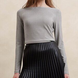 NWT Banana Republic Sparkle Boat-Neck Top